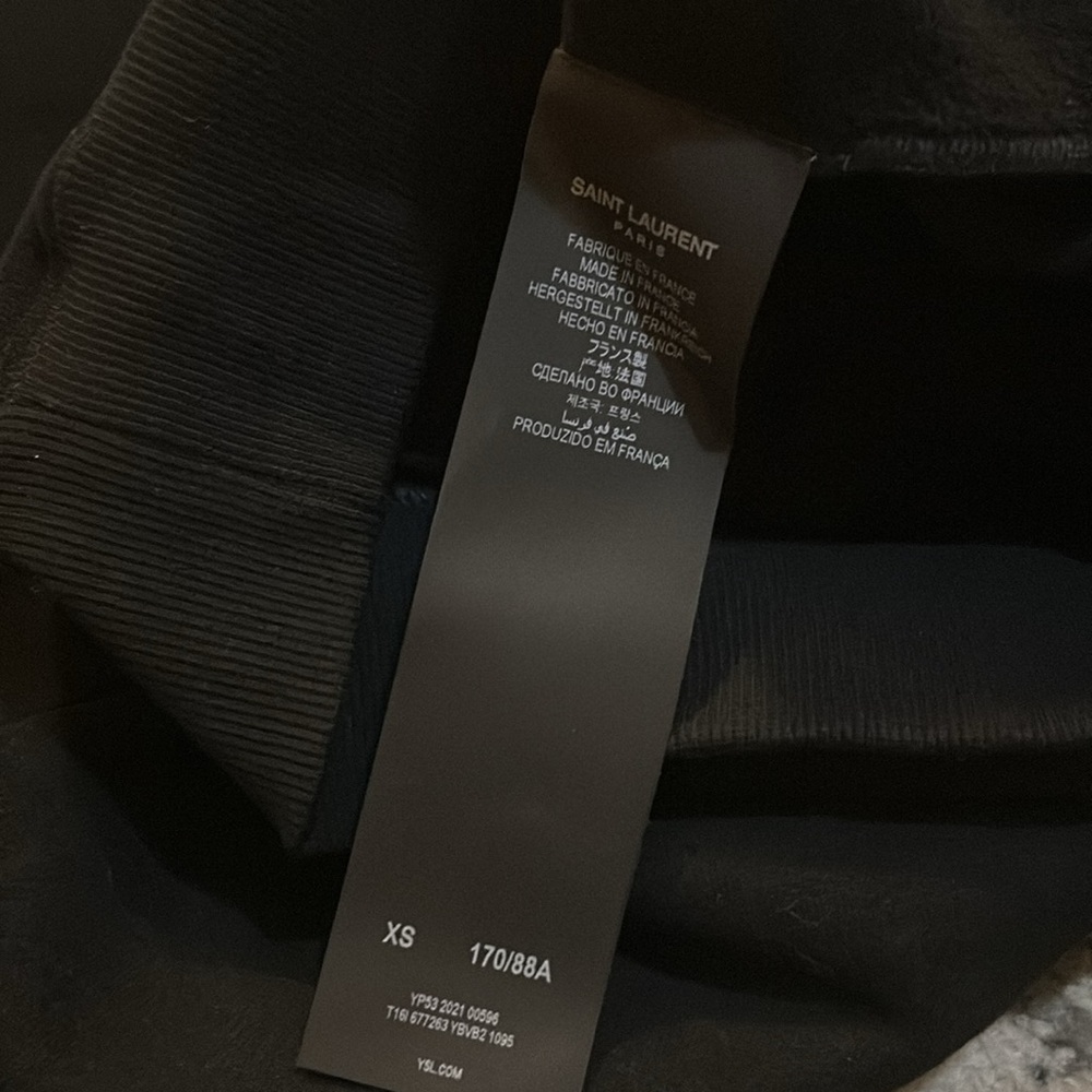 Saint Laurent 50s Signature Hoodie Black size XS - Picture 5 of 8